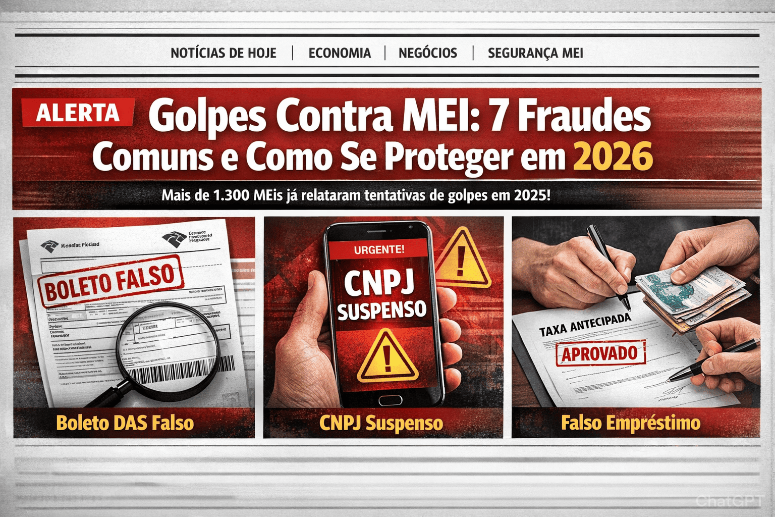 Golpes Contra MEI: 7 Fraudes Comuns e Como Se Proteger em 2026